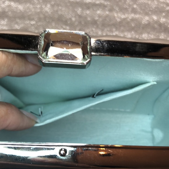 CHARMING CHARLIE RSVP Quilted Metal Evening Clutch - Picture 8 of 12